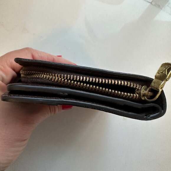 PREOWNED Authentic Louis Vuitton French Wallet (Damier Ebene Canvas) - Picture 13 of 13